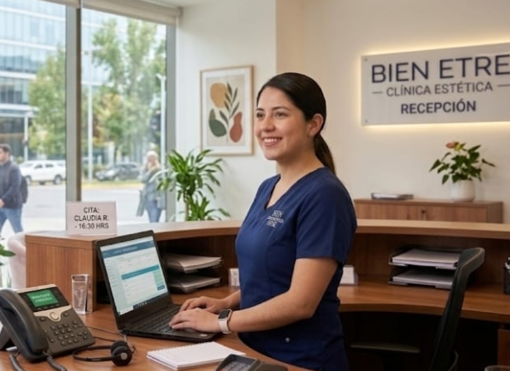 Recepcionista Administrativa para Clínica de Estética Integral